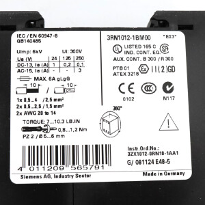 Siemens Thermistor-Motorschutz 3RN1012-1BM00 OVP