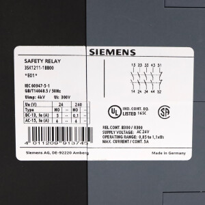 Siemens SIRIUS Sicherheitsschaltgerät 3SK1211-1BB00 NOV