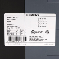 Siemens SIRIUS Sicherheitsschaltgerät 3SK1211-1BB00 NOV