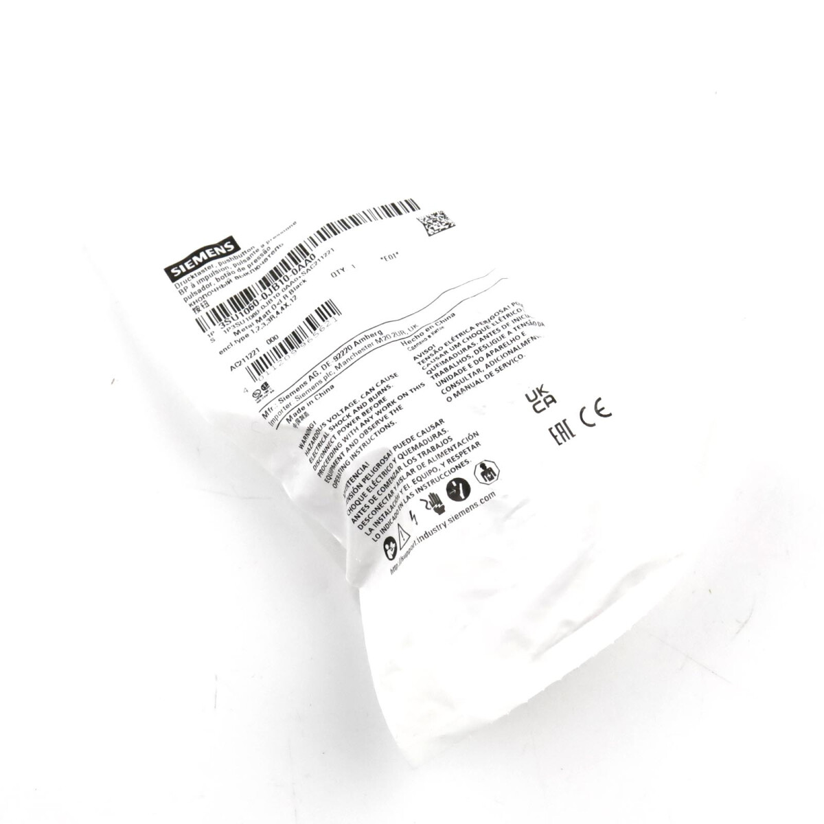 Siemens Drucktaster 3SU1060-0JB10-0AA0 OVP
