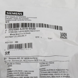Siemens Drucktaster 3SU1060-0JB10-0AA0 OVP