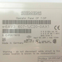 Simatic OP 7 OP7-DP 6AV3 607-1JC20-0AX1 GEB
