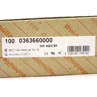 Weidmüller Durchgangsklemmen DK 4QV/35 0363660000 (100 Stk.) OVP