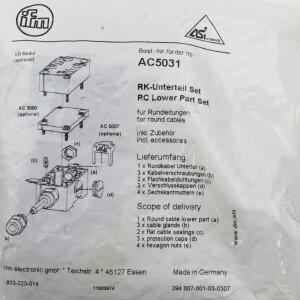 ifm electronic AS-Interface Unterteil AC5031 EMS-BASE RC ST SET OVP