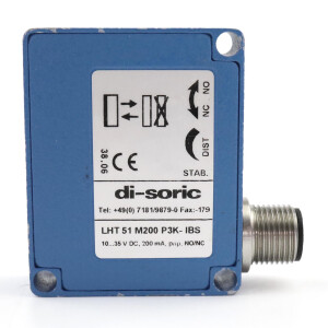 di-soric Laserlichtaster LHT 51 M 200 P3K-IBS GEB