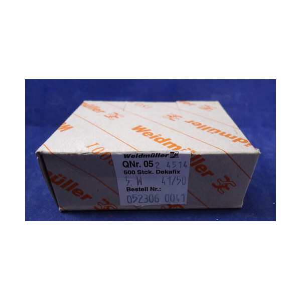 Weidmüller Klemmenmarkierer 5W 41/50 0523060041 OVP