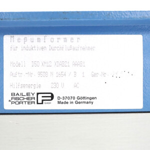 Bailey Fischer Porter Messumformer D50 XM12 XDAB21 AAAB1 NOV