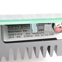 EPH Gleichstromregler GS1/02-296a OVP