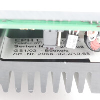 EPH Gleichstromregler GS1/02-296a NOV