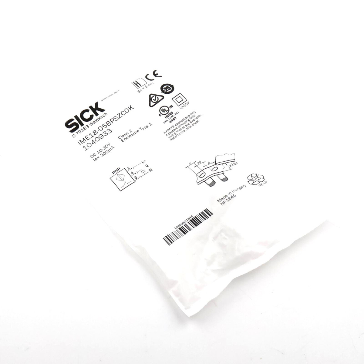SICK Induktiver Näherungssensor IME18-05BPSZC0K 1040933