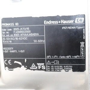 Endress+Hauser Durchflussmessgerät Promass I 83I25-2C73/115 GEB