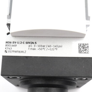 Festo Druckaufbau- und Entlüftungsventil MS6-SV-1/2-C-10V24-S 8001469 NOV
