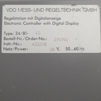 VDO Regelstation 24/81-12 270702 GEB