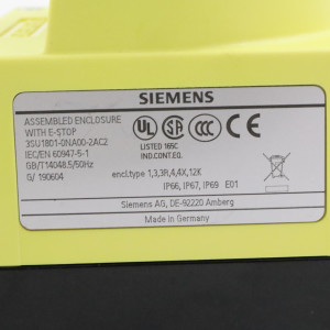 Siemens Gehäuse für Befehlsgeräte 3SU1801-0NA00-2AC2 NOV