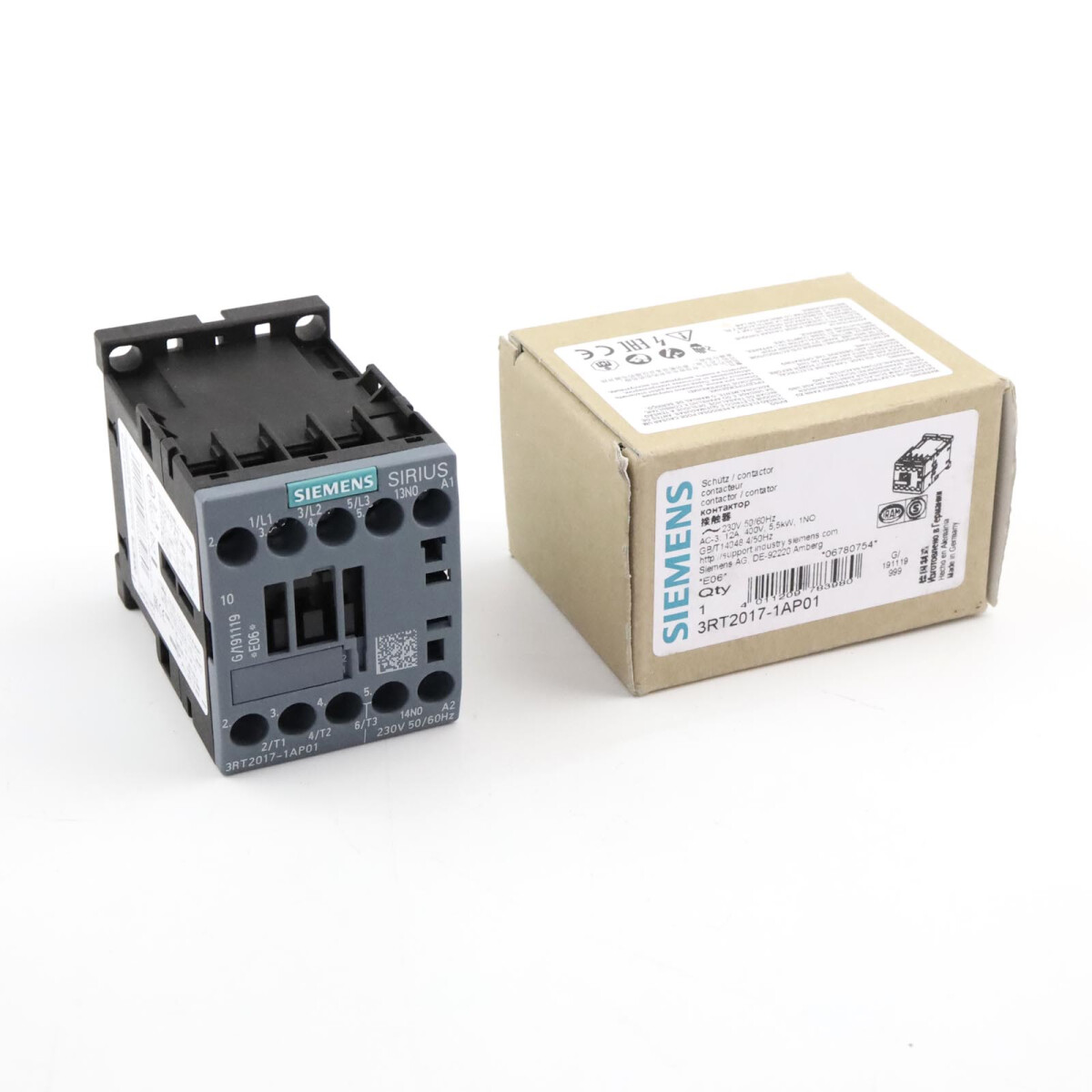 Siemens Leistungsschütz 3RT2017-1AP01 OVP