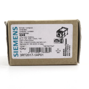 Siemens Leistungsschütz 3RT2017-1AP01 OVP