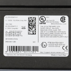 Siemens Überlastrelais 3RB3046-1UB0 GEB