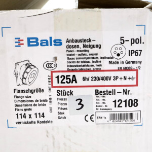 BALS Anbausteckdose Typ 12108 (3Stk.) OVP