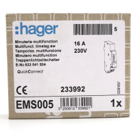Hager Treppenlichtzeitschalter EMS005 OVP