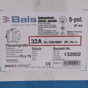 BALS Anbausteckdose Typ 132002 (4Stk.) OVP