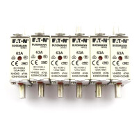 Eaton Bussmann NH-Sicherungseinsatz NH000 63NHG000B 63A 500V (6Stk.) GEB