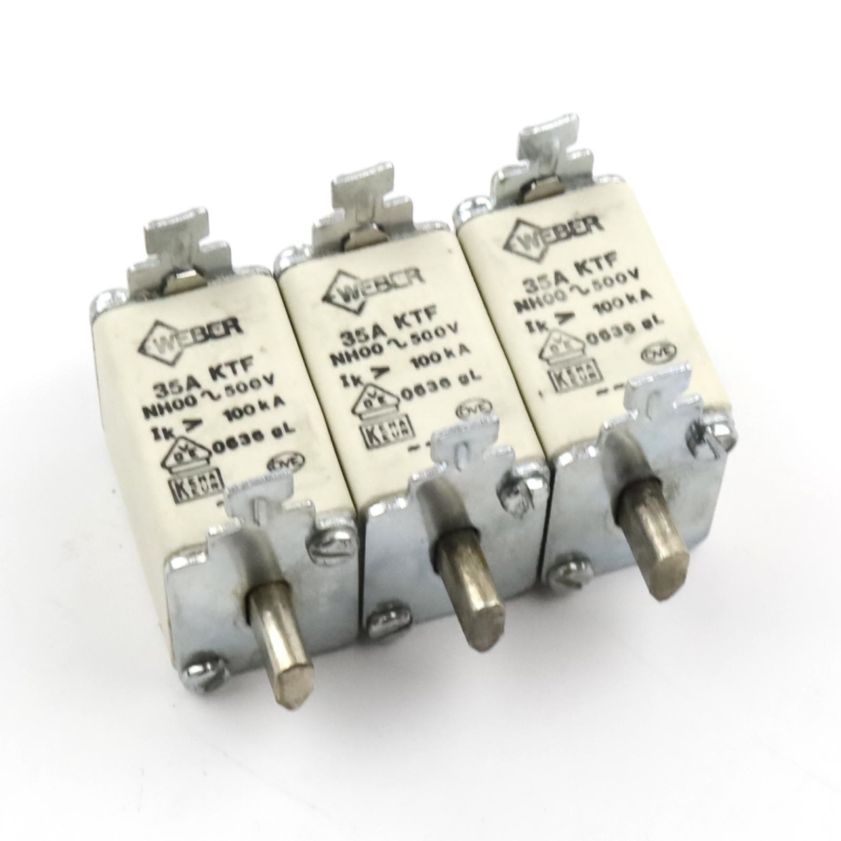 Weber Sicherungseinsätze NH00 KTF 35A 500V gL (3Stk.) G