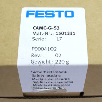 Festo Sicherheitsmodul CAMC-G-S3 1501331 Rev.02 OVP
