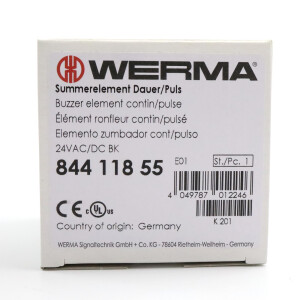 WERMA Summerelement Dauer/Puls 844.118.55 schwarz OVP