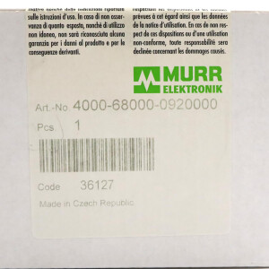 MURR ELEKTRONIK Datensteckverbindereinsatz 4000-68000-0920000 SIE