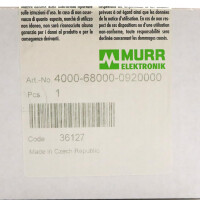 MURR ELEKTRONIK Datensteckverbindereinsatz 4000-68000-0920000 SIE