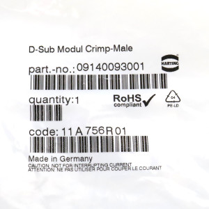 Harting D-Sub Modul 09140093001 OVP
