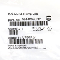 Harting D-Sub Modul 09140093001 OVP