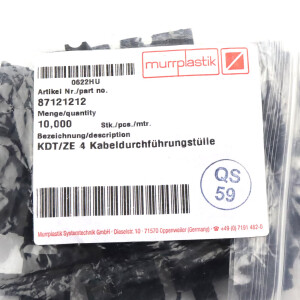 Murrplastik Kabeldurchführungstülle KDT/ZE 04 87121212 (10Stk.) OVP