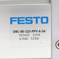 Festo Normzylinder DNC-80-125-PPV-A-S6 163430 GEB