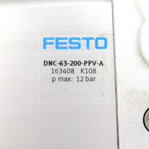 Festo Normzylinder DNC-63-200-PPV-A 163408 GEB