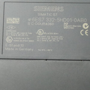 Simatic S7-300 SM332 6ES7 332-5HD01-0AB0 E-Stand:10 GEB