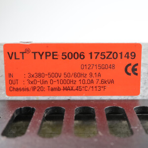 Danfoss Frequenzumrichter VLT5006175Z0149 GEB