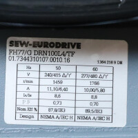 SEW Getriebemotor FH77/GDRN100L4/TF i=43,58 NOV