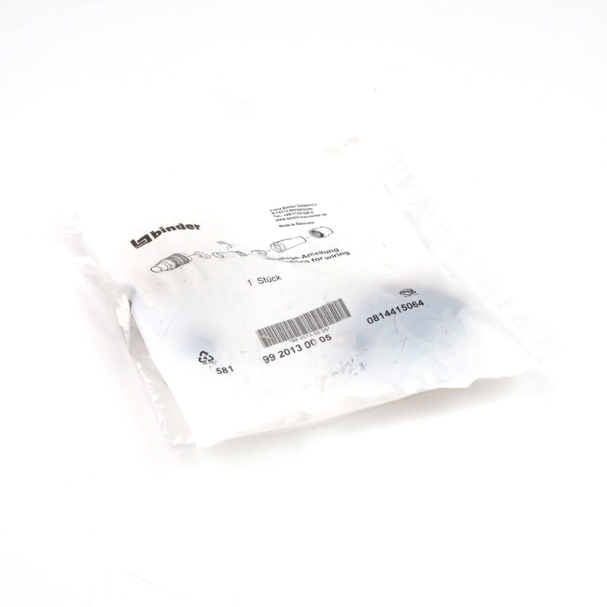 binder M16 Kabelstecker 99 2013 00 05 OVP