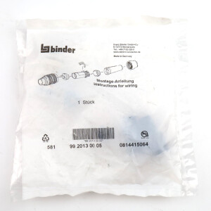 binder M16 Kabelstecker 99 2013 00 05 OVP