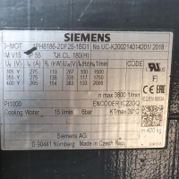 Siemens SIMOTICS M Kompakt-Asynchronmotor 1PH8186-2DF25-1BD1 GEB