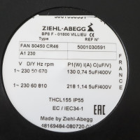 ZIEHL-ABEGG Axialventilator S0450CR46MG050W08A1 5001030591 230V 50Hz OVP