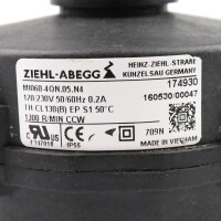 ZIEHL-ABEGG Lüftermotor MI060-4QN.05.N4 174930 120/230V 50/60Hz NOV
