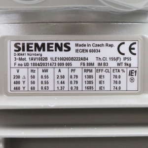 Siemens Niederspannungsmotor 1LE1002-0DB22-2AB4 NOV