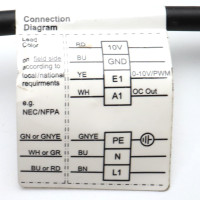 ZIEHL-ABEGG Radialventilator RH25V-4IP.ZC.AR 115616 200-240V 50/60Hz NOV
