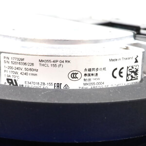 ZIEHL-ABEGG Radialventilator GR19V-4IP.Z8.AR 178087 200-240V 50/60Hz NOV