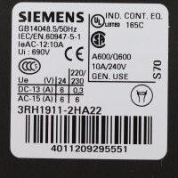 Siemens Hilfsschalterblock 3RH1911-2HA22 NOV