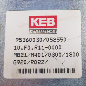 KEB Frequenzumrichter Combivert 10.F0.R11-0000 GEB