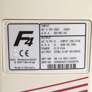 KEB Frequenzumrichter Combivert 09.F4.S2C-1220 GEB