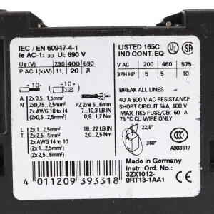 Siemens Schütz 3RT1325-1BB40 GEB